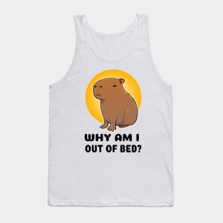 Why am I out of bed Capybara Tank Top